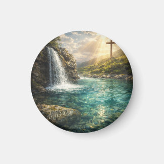 Living Water Christian Wall Art Magnet