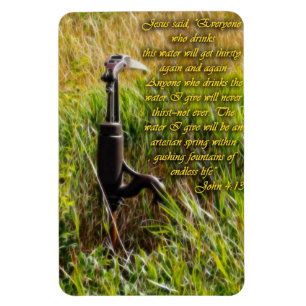 Living Water John 4 Inspirational Magnet