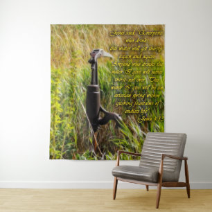 Living Water John 4 Inspirational Tapestry