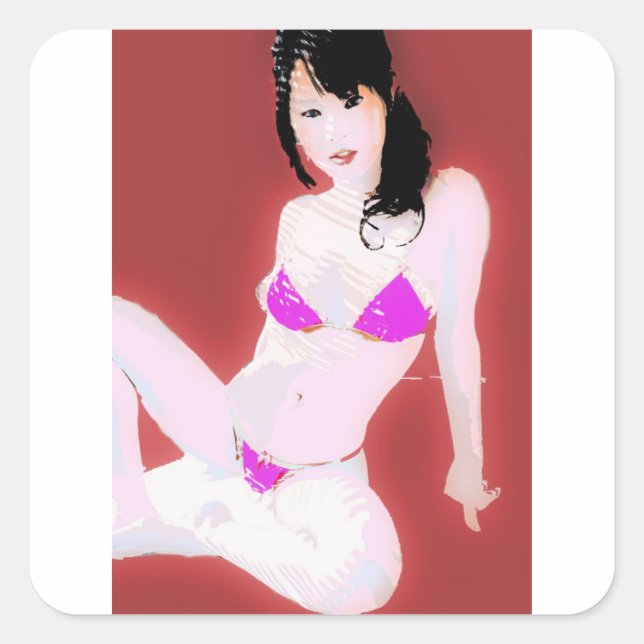 LivingDoll1 Square Sticker (Front)