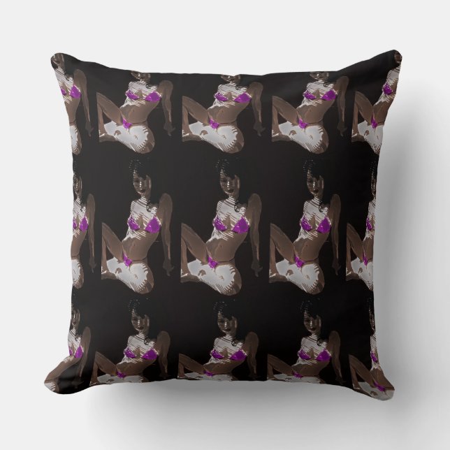 LivingDoll 3 Throw Pillow (Front)