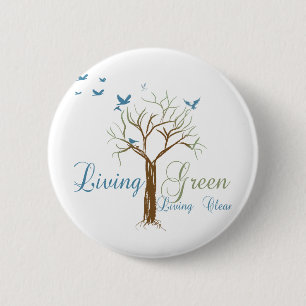 LivingGreen 2 Inch Round Button