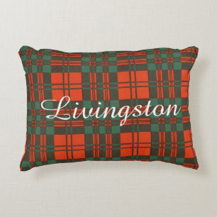 Livingston clan Plaid Scottish tartan Decorative Pillow