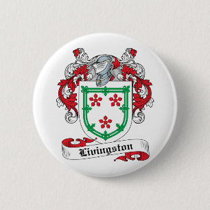 Livingston Family Crest 2 Inch Round Button