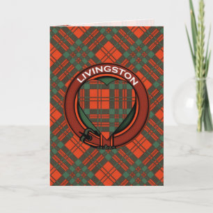 Livingston Scottish Tartan design Card