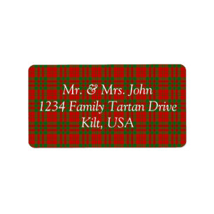 Livingston Tartan Label