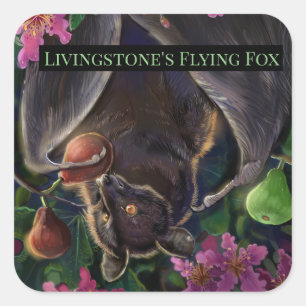 Livingstone Flying Fox Square Sticker