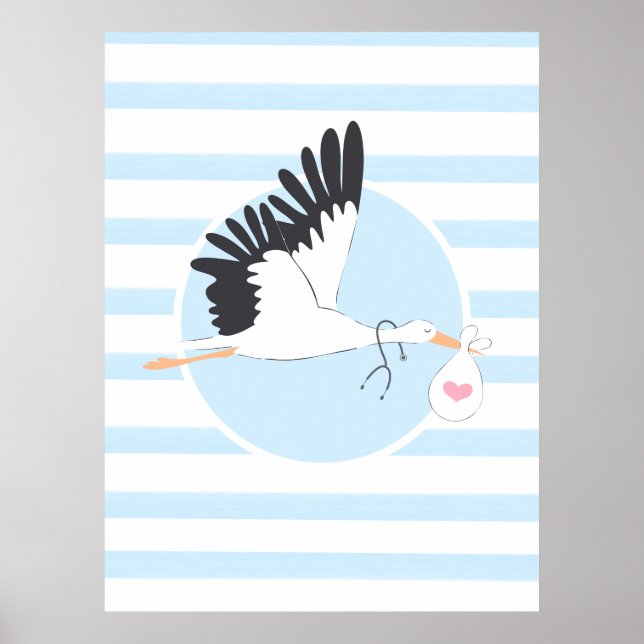 Livraison de la cigogne Poster de bureau Médicale  (Devant)