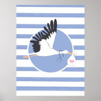Livraison de la cigogne Poster de bureau Médicale 