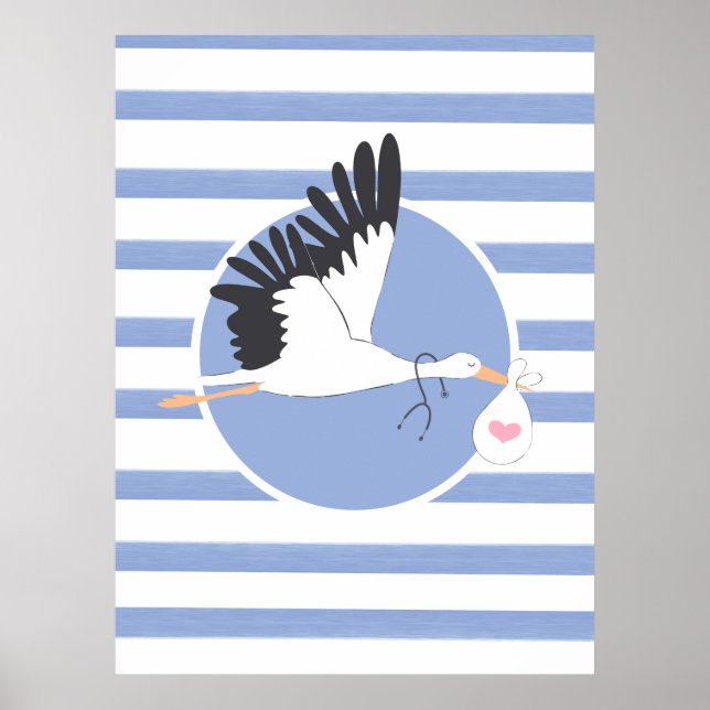 Livraison de la cigogne Poster de bureau Médicale  (Devant)