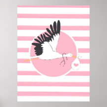 Livraison de la cigogne Poster de bureau Médicale 