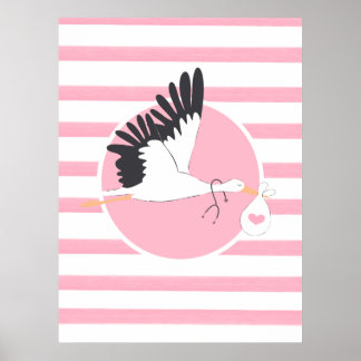 Livraison de la cigogne Poster de bureau Médicale 
