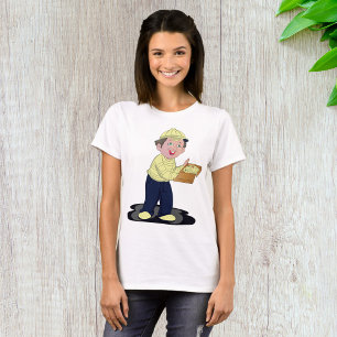 Livraison de pizza Garçon nourriture T-shirt