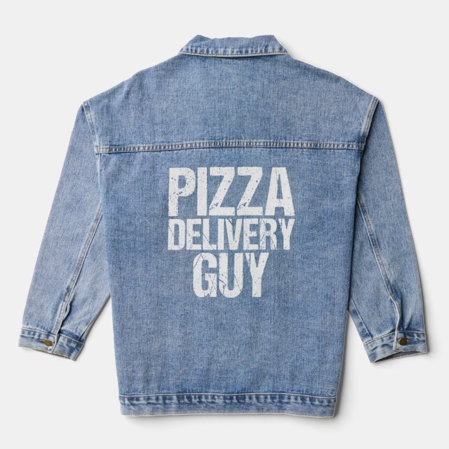 Livraison de pizza Guy Italien Foodie Pun Costume (Verso)
