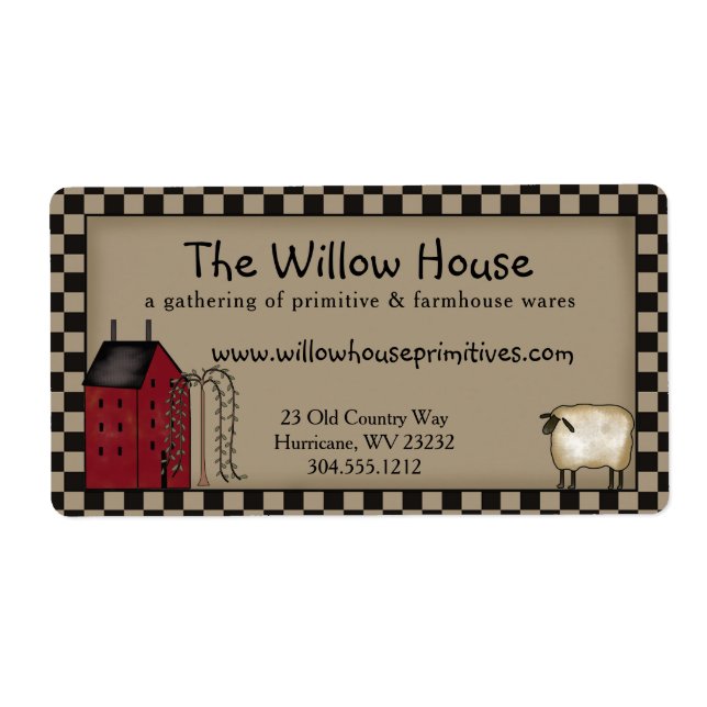 Livraison primitive de Saltbox House et Willow Tre (Devant)