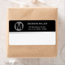 Livraison simple en noir et argent