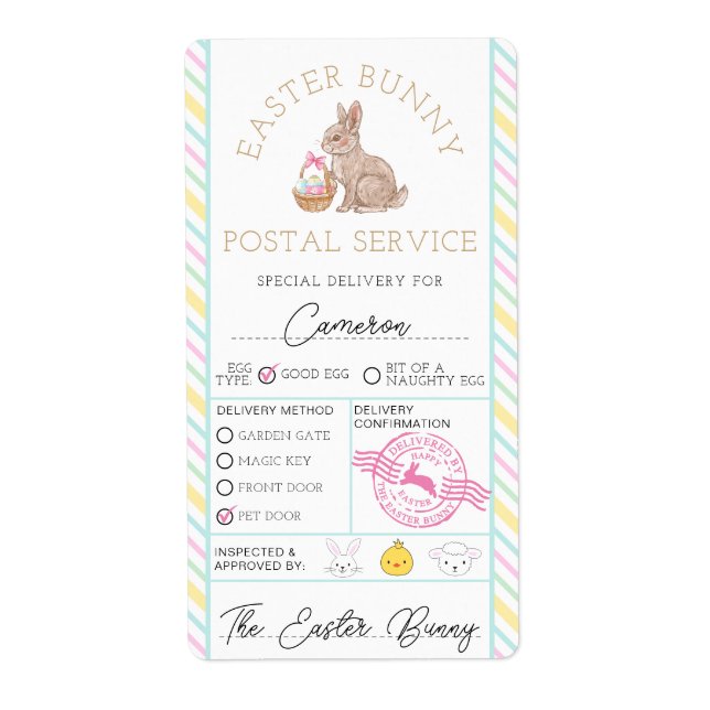 Livraison spéciale du Bunny de Pâques (Devant)