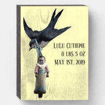 Livraison vintage d'oiseaux et de bébés