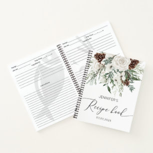 Livre à feuillage persistant de recettes de Fêtes 