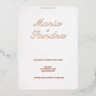 Livre blanc faire-part de mariage