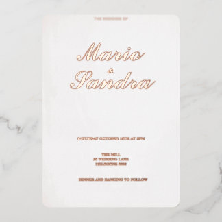 Livre blanc faire-part de mariage