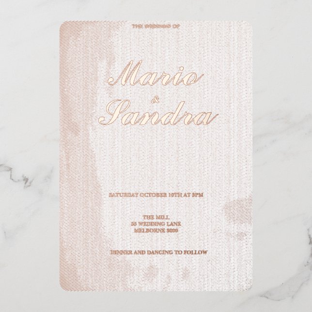 Livre blanc faire-part de mariage (Recto)