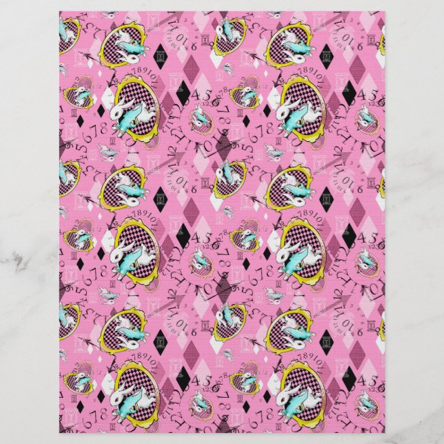 livre blanc lapin scrapbook papier thème merveille (Devant)