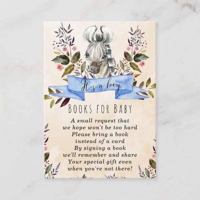 livre bleu pour bébé zèbre livre pour bébé carte d (Devant)
