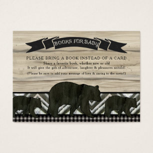 Livre Boy Baby shower Lumberjack Plaid Bear n Cubs