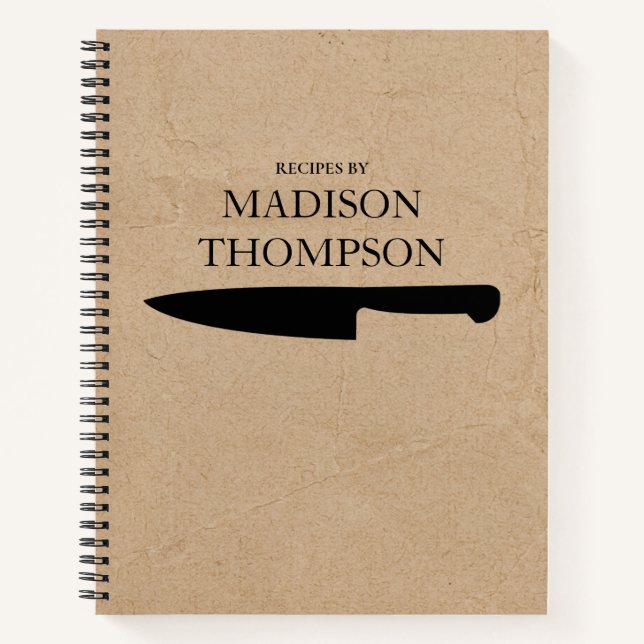 Livre Brown Rustique Kraft Recettes simples Livre  (Devant)