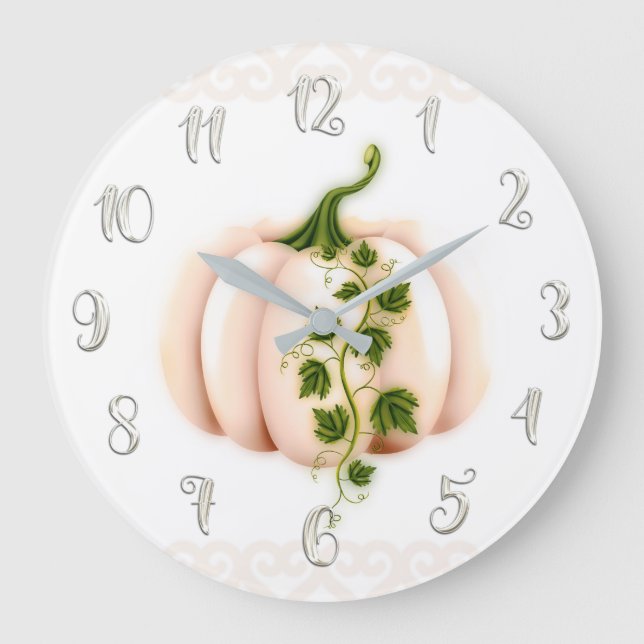 Livre Citrouille rose pâle Chic Grande horloge (Recto)