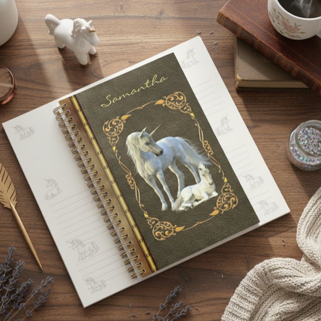 Livre Comme Cuir Métal Unicorne Imaginaire Foie (Créateur téléchargé)