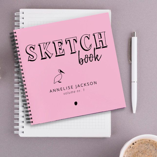 Livre croquis nom de l'artiste typographie sketchb (Créateur téléchargé)
