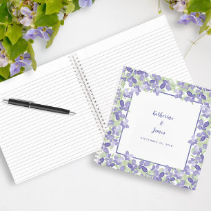 Livre d’or élégant, floral, pervenche, chic pour m