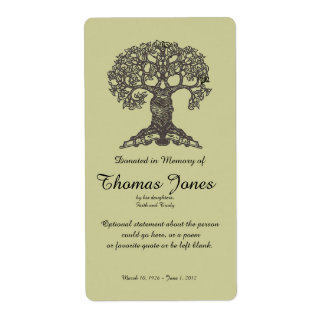 Livre d'arbre donné en mémoire de la plaque d'imma