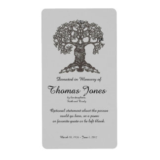 Livre d'arbre donné en mémoire de la plaque d'imma