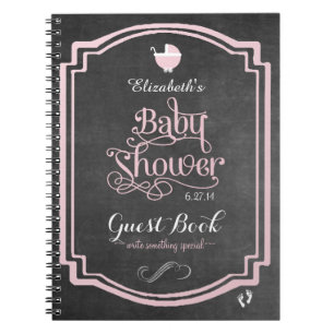 Livre d'Baby shower des filles de la typographie r