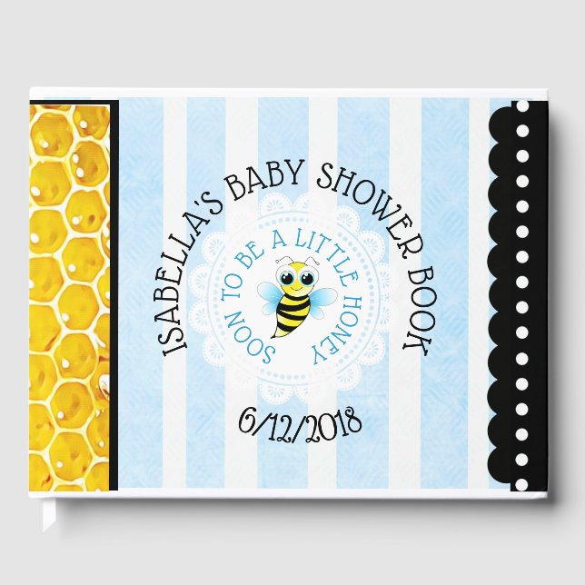 Livre de Baby shower personnalisé sur les bourdons (Recto)