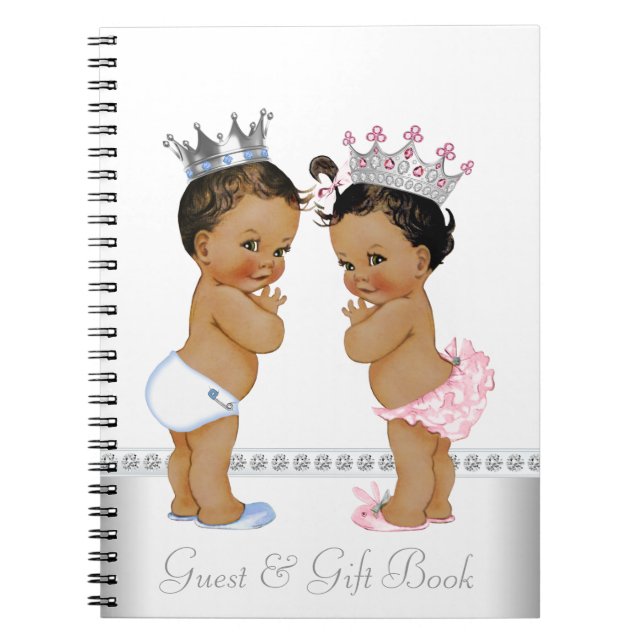 Livre de Baby shower sur l'ethnie Twin Prince et P (Devant)