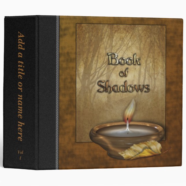 Livre de bougie de forêt des ombres 2" classeur (Devant/Côté)
