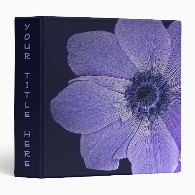 Livre de classeur de fleurs sauvages - livre fait (Devant/Côté)