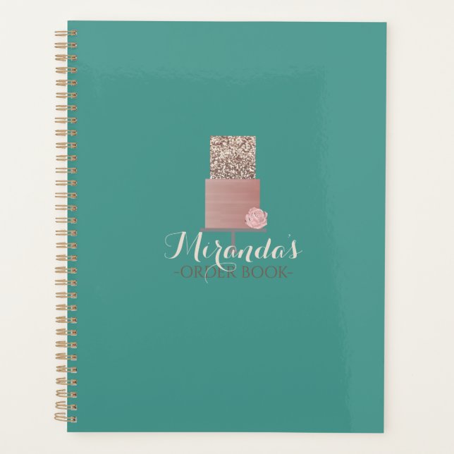 Livre de commande de gâteau Turquoise (Devant)