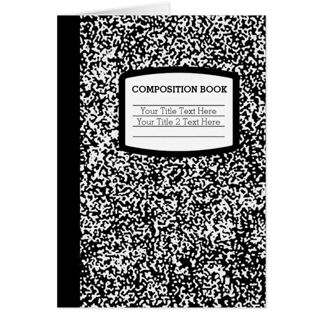 Livre de composition personnalisée Funny Enseignan (Devant)