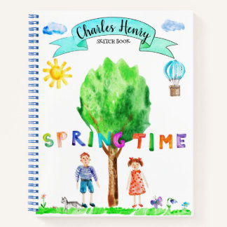 Livre de croquis d'art personnalisé pour enfants C