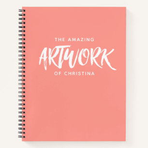 Livre de croquis d'artiste personnalisé Carnet cor