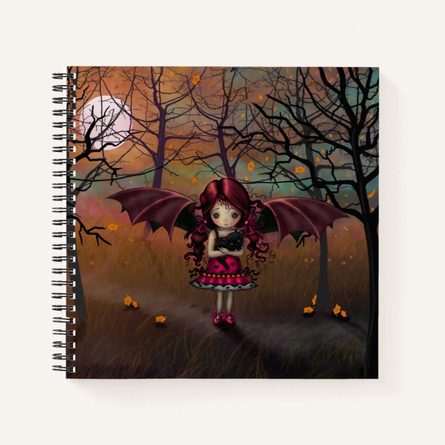 Livre de croquis d'Imaginaire Vampire à ailes Cute (Devant)