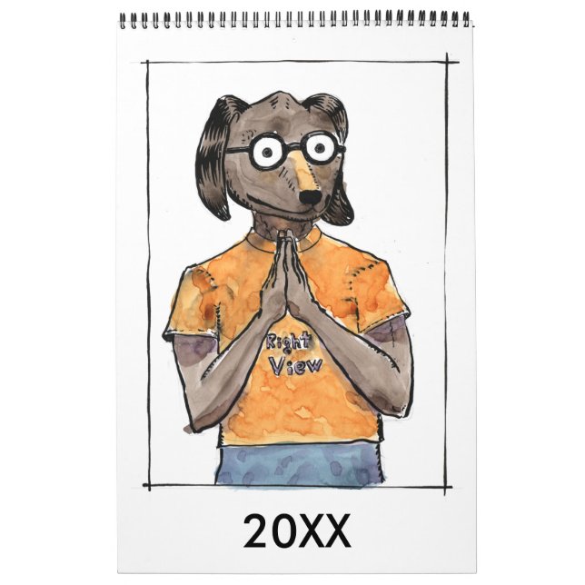 Livre de croquis en stylet et en encre Calendrier  (Protection)