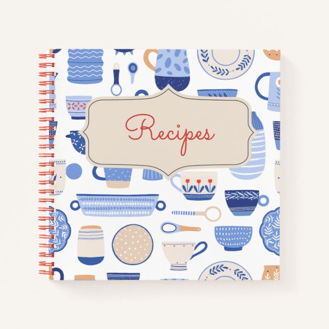 Livre de cueillette de recettes vierges à écrire (Devant)
