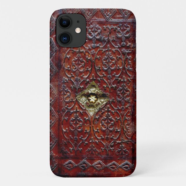 Livre de cuir antique coque iphone bibliophile (Dos)