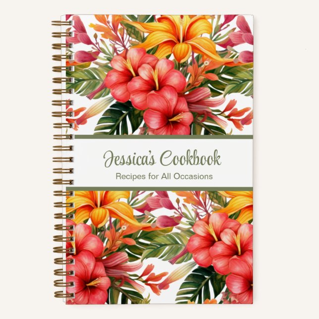 Livre de cuisine personnalisé Carnet Recettes de f (Recto)